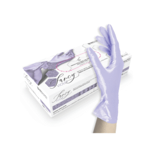 Lyxiga medicinska nitrilhandskar i violett - 100 st/fp