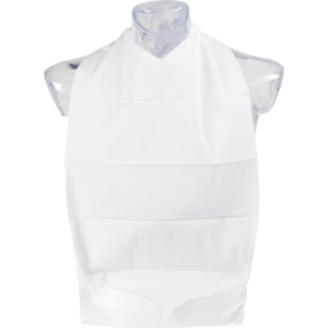 Haklapp 2-lags 70 x 37 cm, vit, PE/tissue, engångs - 100 st/fp