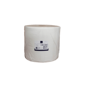 Industrirulle 1-lags, 1000m x 29,5cm, vit, 100 % nyfiber