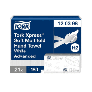 Pappershandukar Tork H2 Adv 2-lg 212 x 255 mm - 3780 st/bal