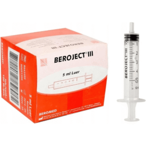 5 ml – Spruta luerlock Beroject 3-komp excentrisk - 100 st/fp