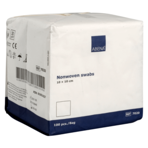 Non-woven-kompress, 4-lags, 10x10cm, vit - 100 st/fp
